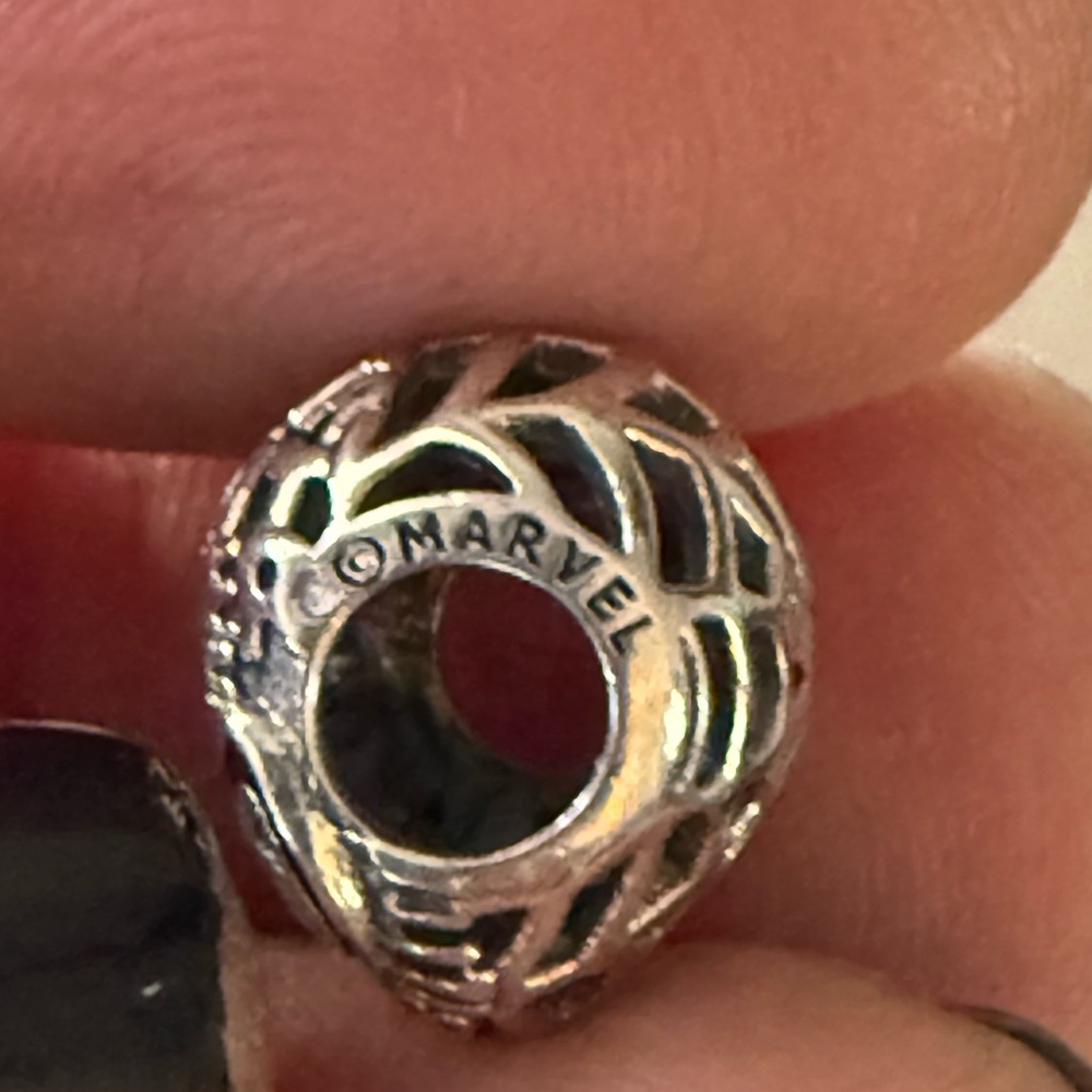 Marvel Silver Spiderweb Charm - image 5